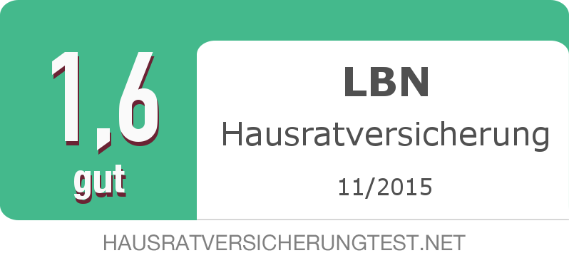 Testsiegel: LBN Hausratversicherung width=